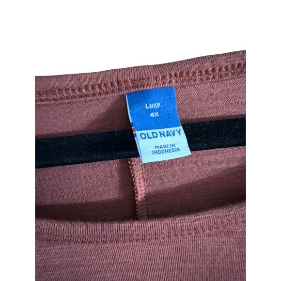 Old Navy Women's Plus Size Burnt Orange Scoop Neck Top Size 4X New - Picture 5 of 6